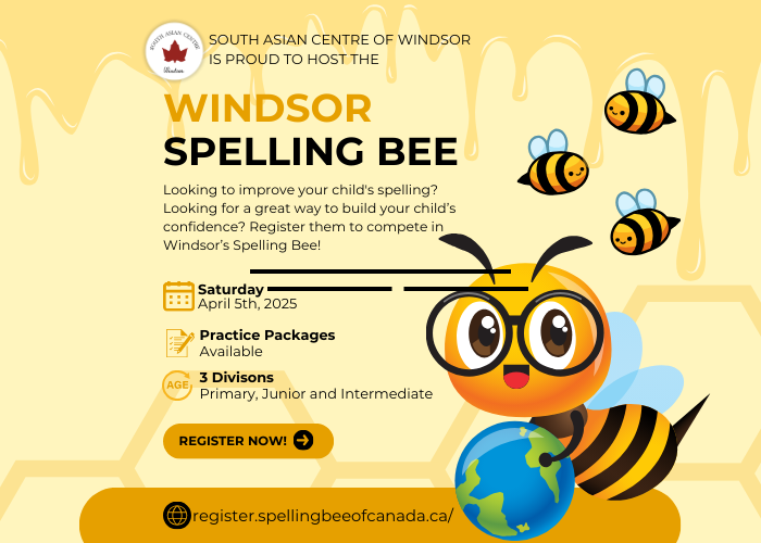 South Asian Centre x Windsor Chapter Spelling Bee