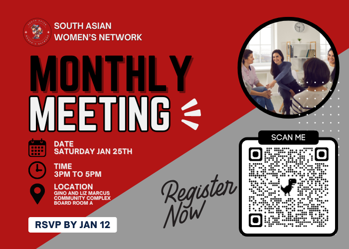 South Asian Women's Networking - January Meeting