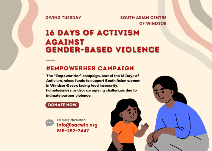 Empower Her Campaign to Raise Funds for South Asian Women Experiencing Intimate Partner Violence 