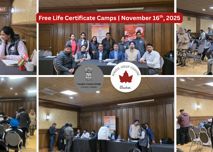 South Asian Centre of Windsor Hosts Another Successful Life Certificate Camp