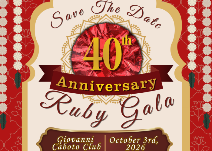 Save the Date: South Asian Centre of Windsor's 40th Anniversary Ruby Gala